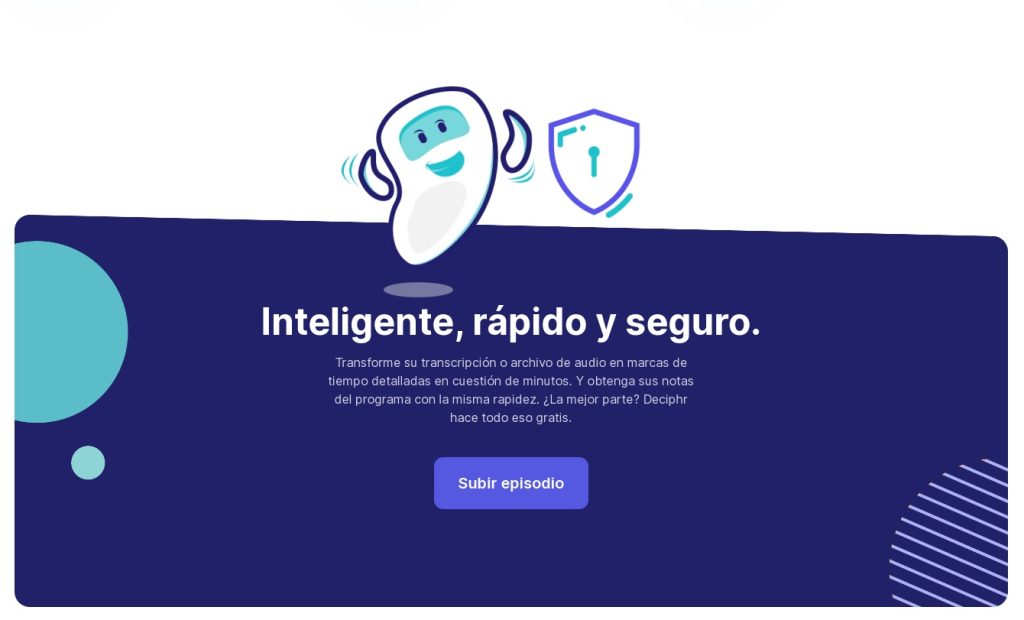 Deciphr AI: La herramienta perfecta para acelerar la producción de contenido de podcast y audio.