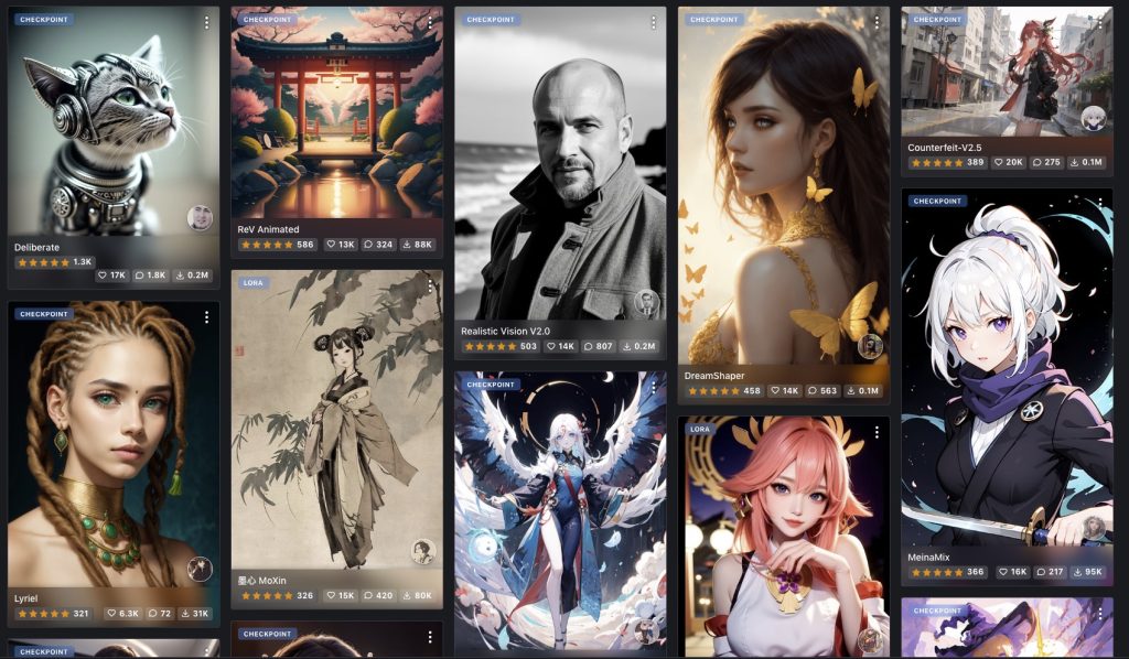 Civitai: El lugar perfecto para compartir y mejorar tus modelos de IA en el arte