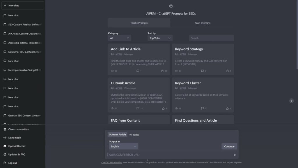 AIPRM: La herramienta gratuita para optimizar tus prompts en ChatGPT.