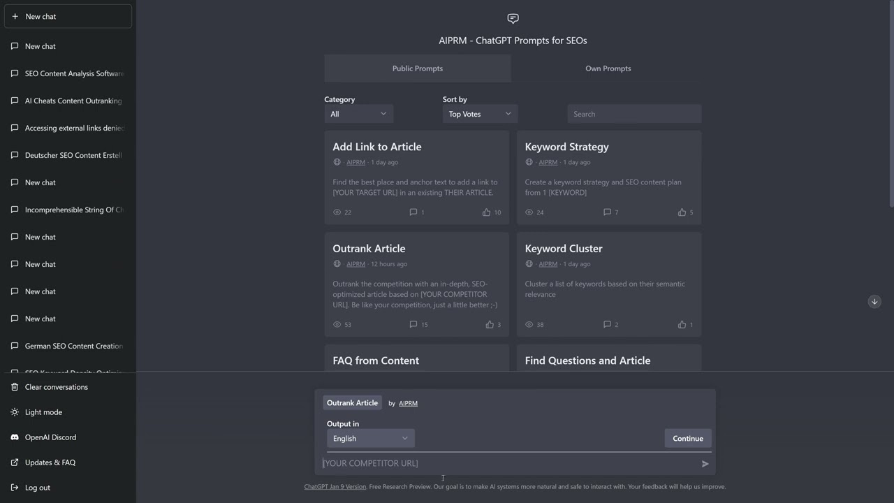 AIPRM: La herramienta gratuita para optimizar tus prompts en ChatGPT.